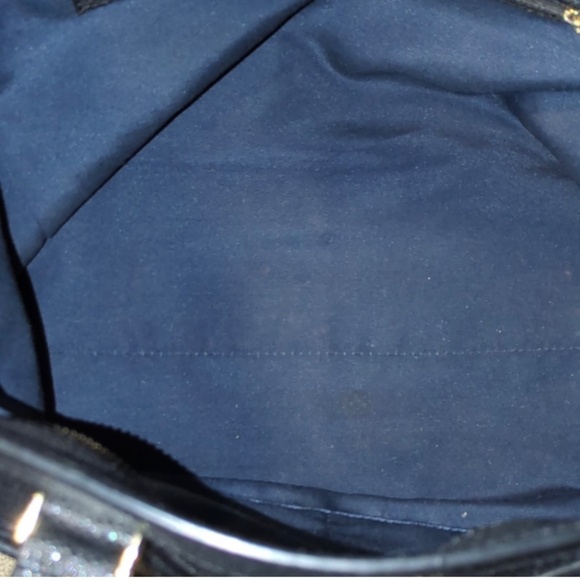 Cole Haan EVA Black Pebbled Leather Women's Tote/Crossbody Bag - Black - Picture 6 of 8